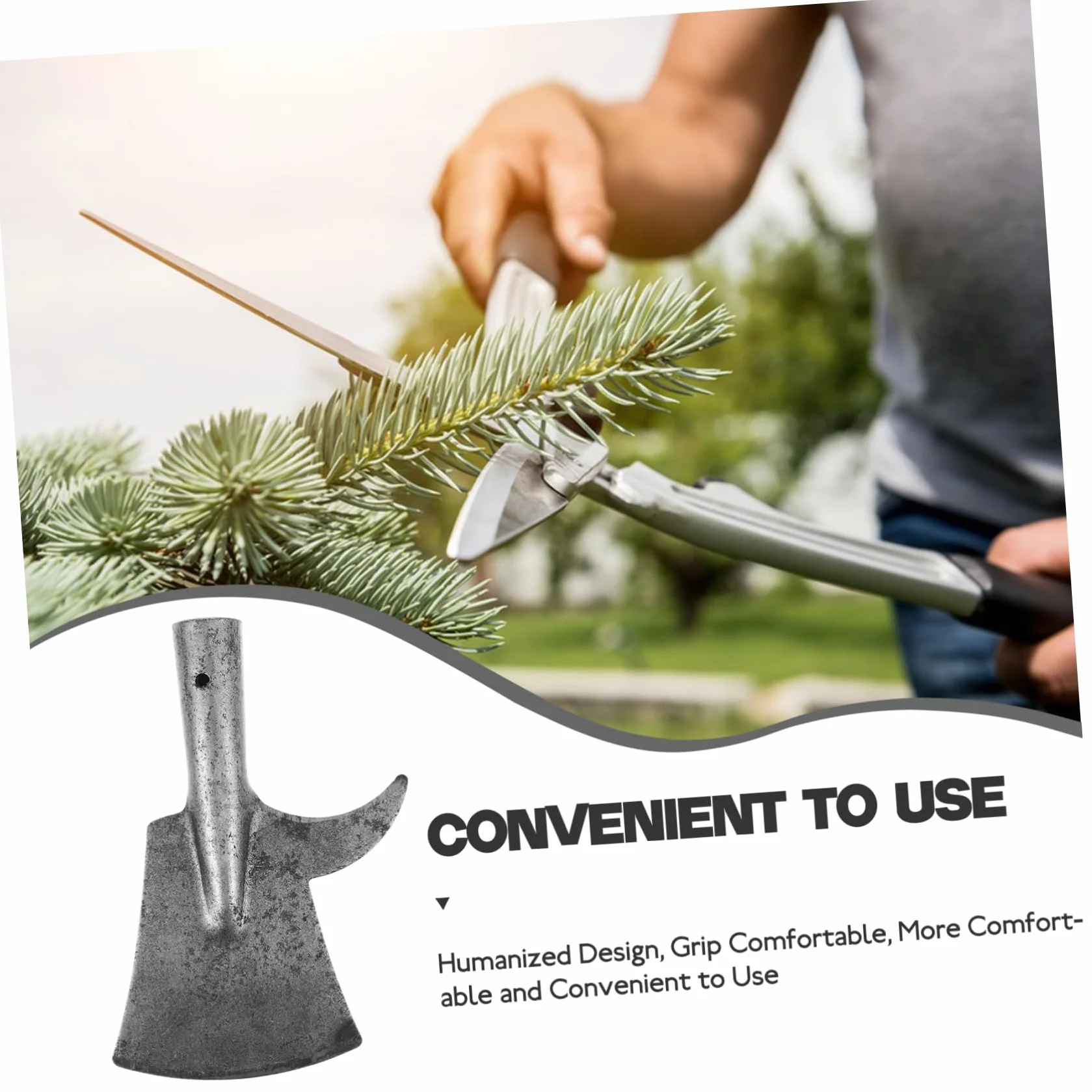 Raspador para Limpiar Corteza y Yeso Suelto para Jardinería, Herramienta Manual Versátil Gancho y Pala Integrada, Resistente y Práctica para Huerto y Bricolaje, Diseño Compacto