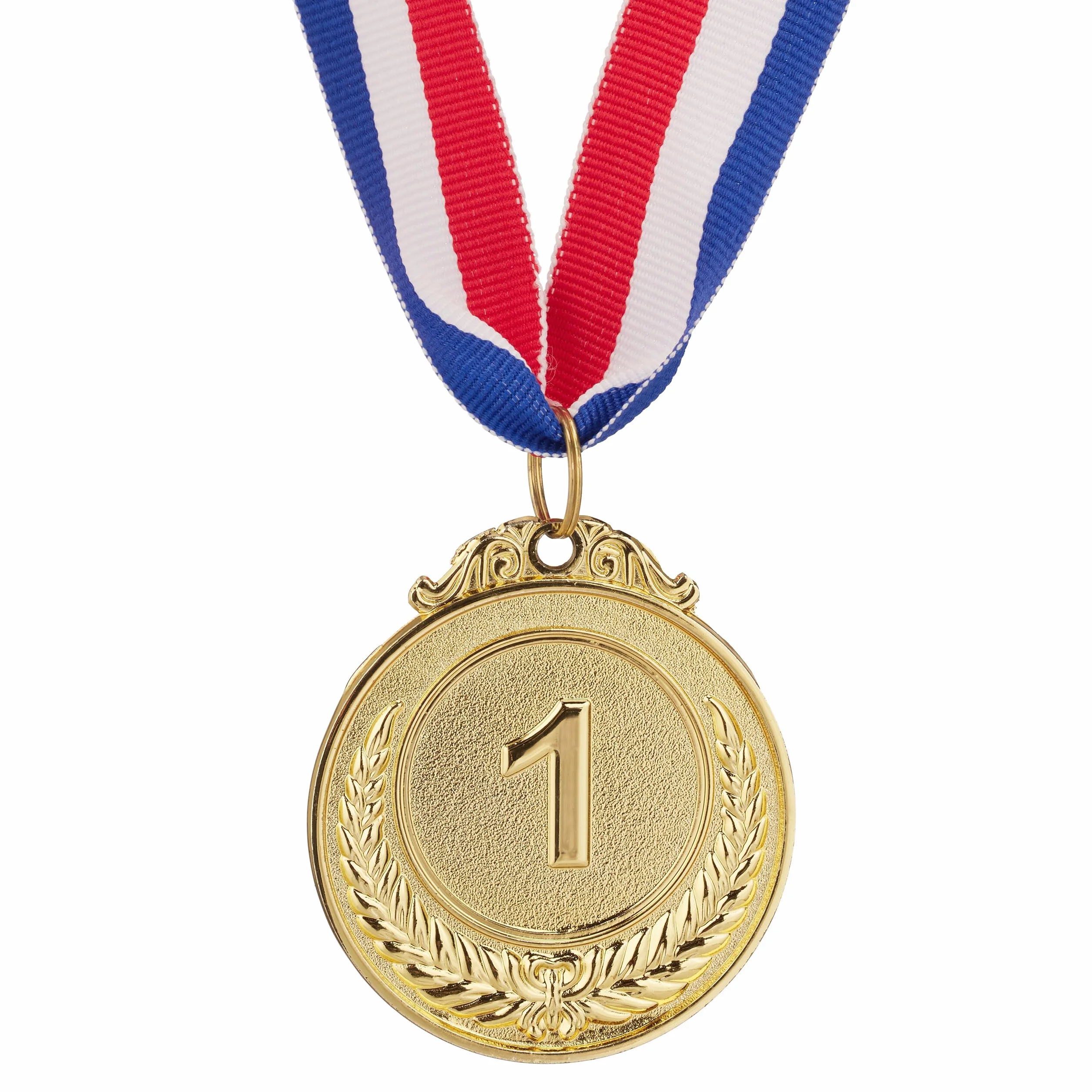 Relaxdays Medallas Infantiles Set 12 Ø 5 cm 1° 2° 3° Lugar Fútbol Premios Metal Dorado Plateado Bronce