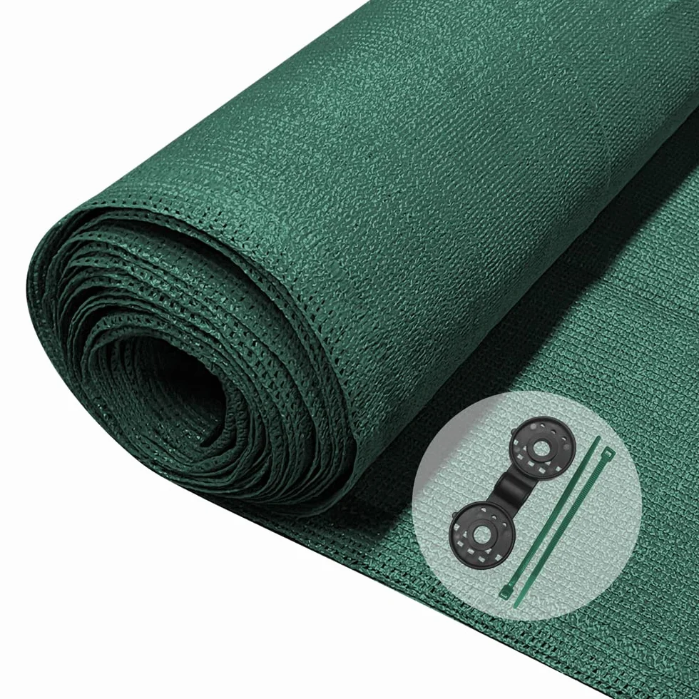 VOUNOT Malla Sombreo 1x10m 150 g/m² HDPE Protección UV Red Sombra Jardín Huerto Balcón Verde