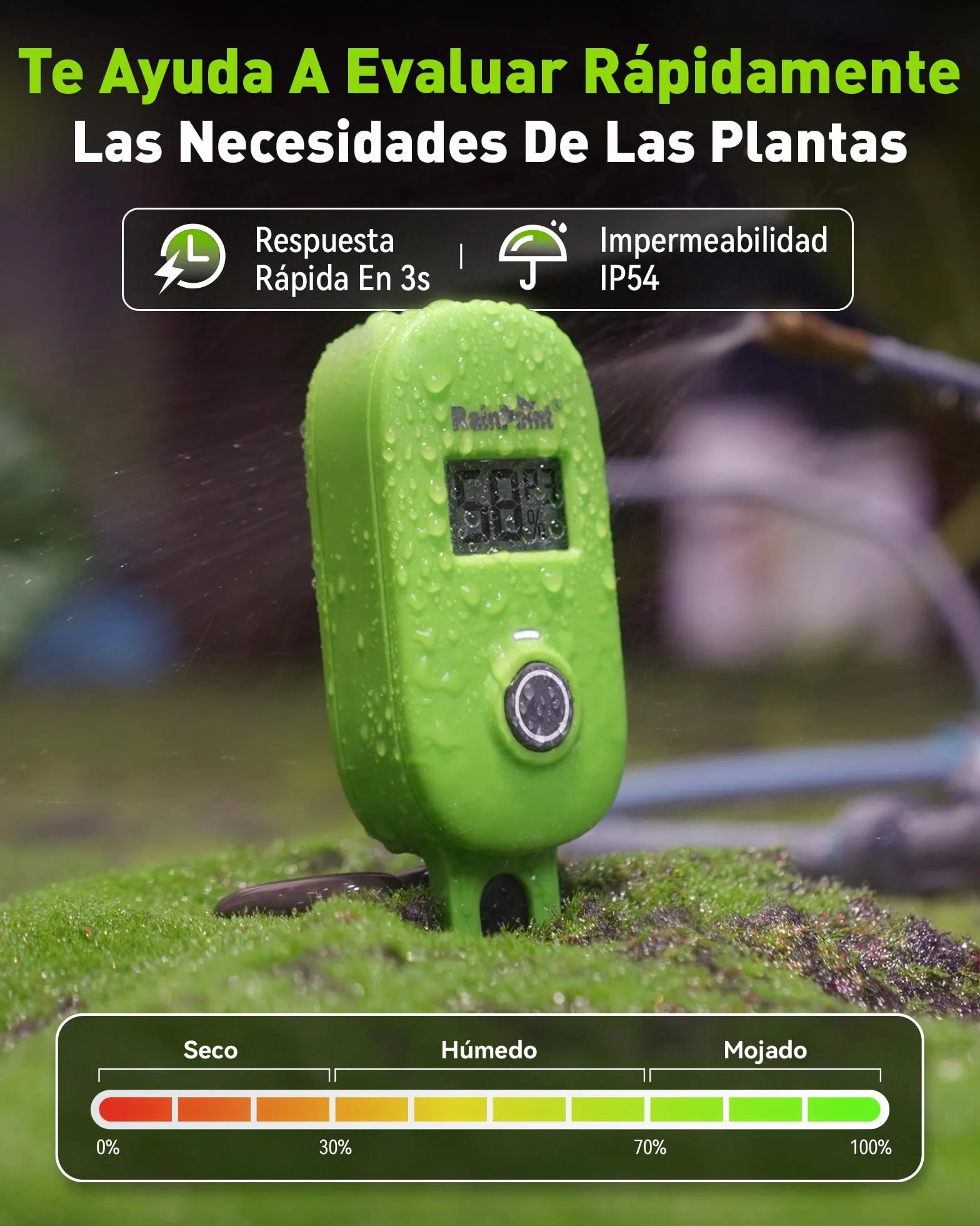 RAINPOINT inteligente sensor de humedad del suelo con aplicación, puerta de enlace, sistema de riego