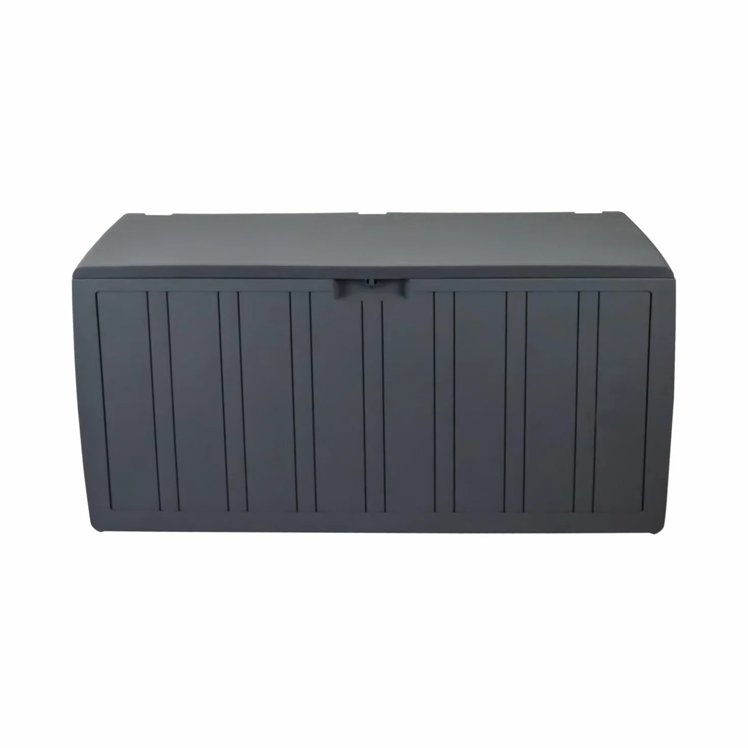 Baúl Exterior de Resina Gris GH91 270 litros 117x45,5x57cm Impermeable