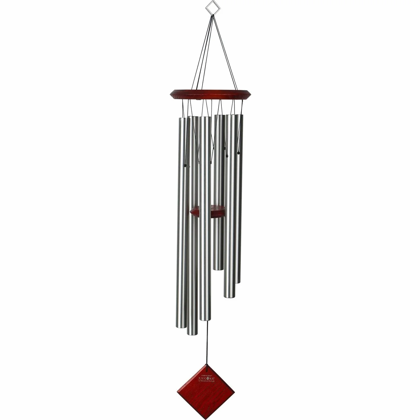 Woodstock Chimes Encore Tierra Plateado Carrillón 6 Tubos Afinados