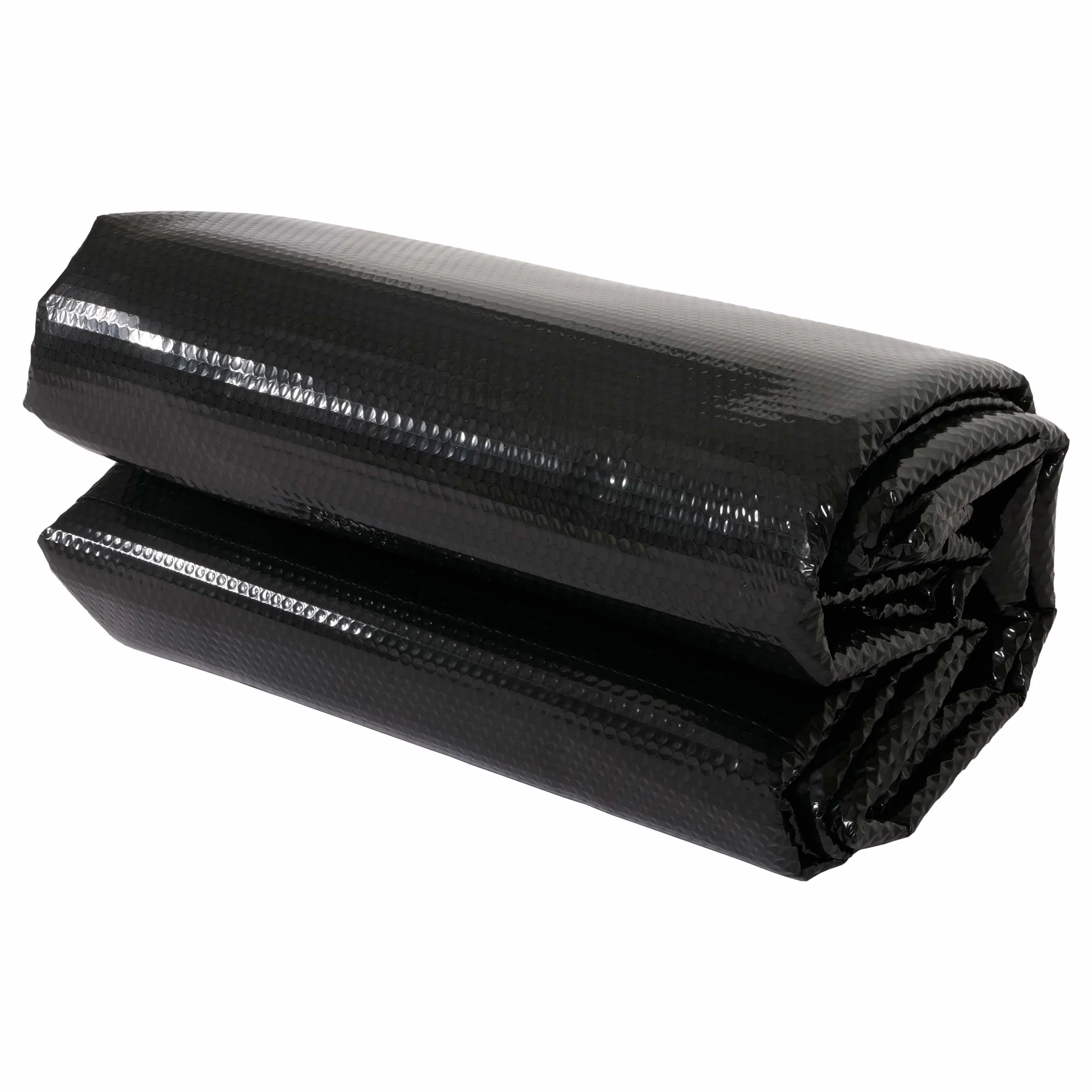 Cubierta solar para piscina 400 µm ovalada 7,31 x 3,65 m negro