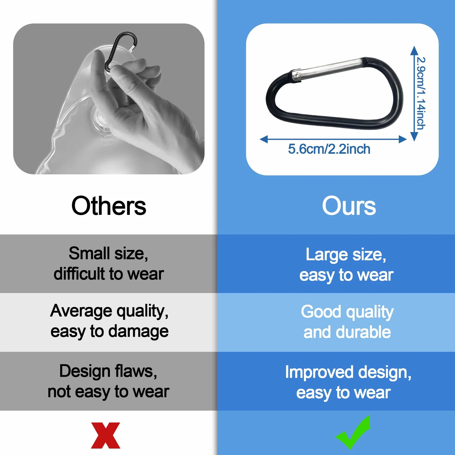 TZEKING 12 Unidades Bolsa Colgante para Cubierta de Piscina, Pesas con Gancho, PVC a Prueba de Fugas