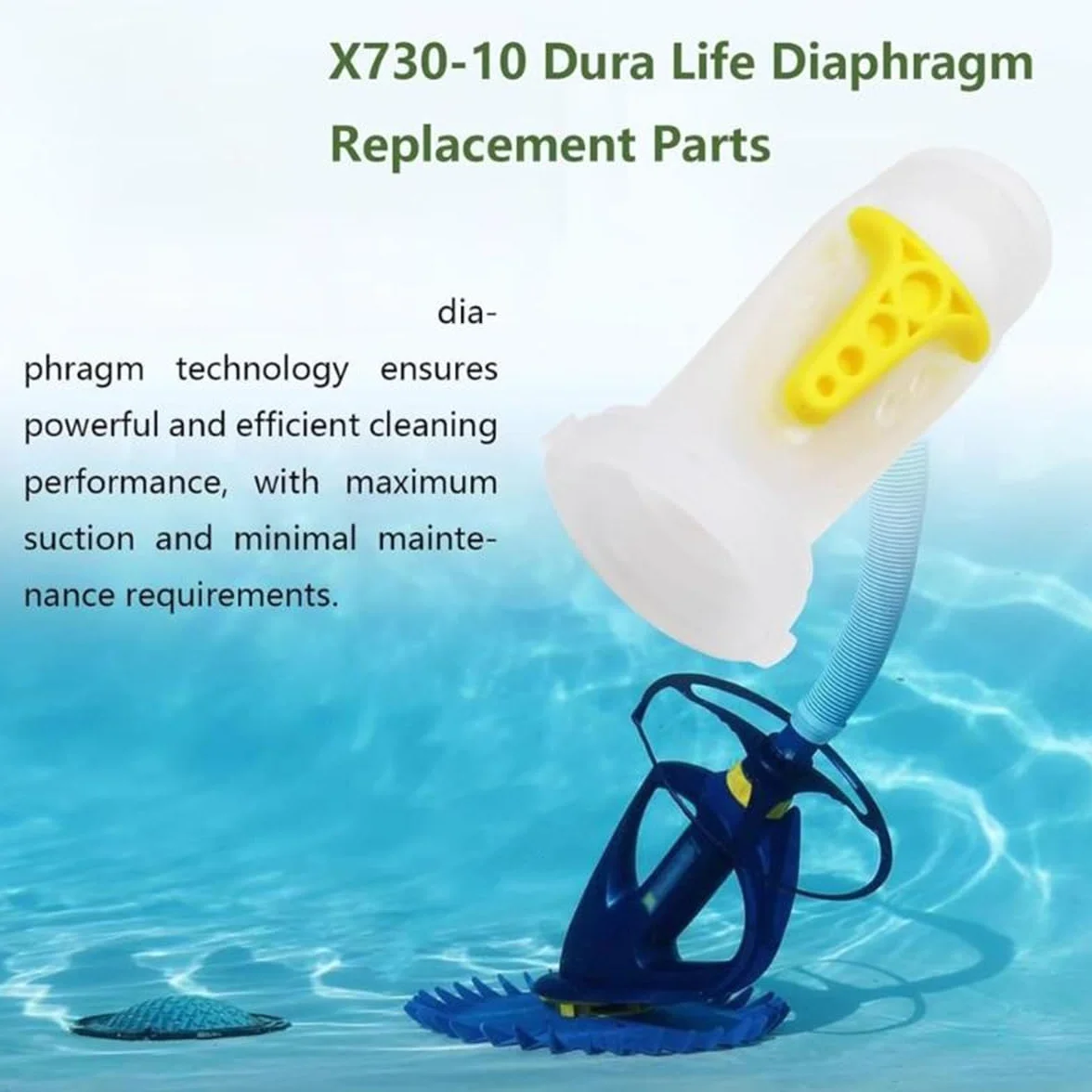 Diafragma de Silicona K43D X73010 2 Unidades Limpiafondos Profesional