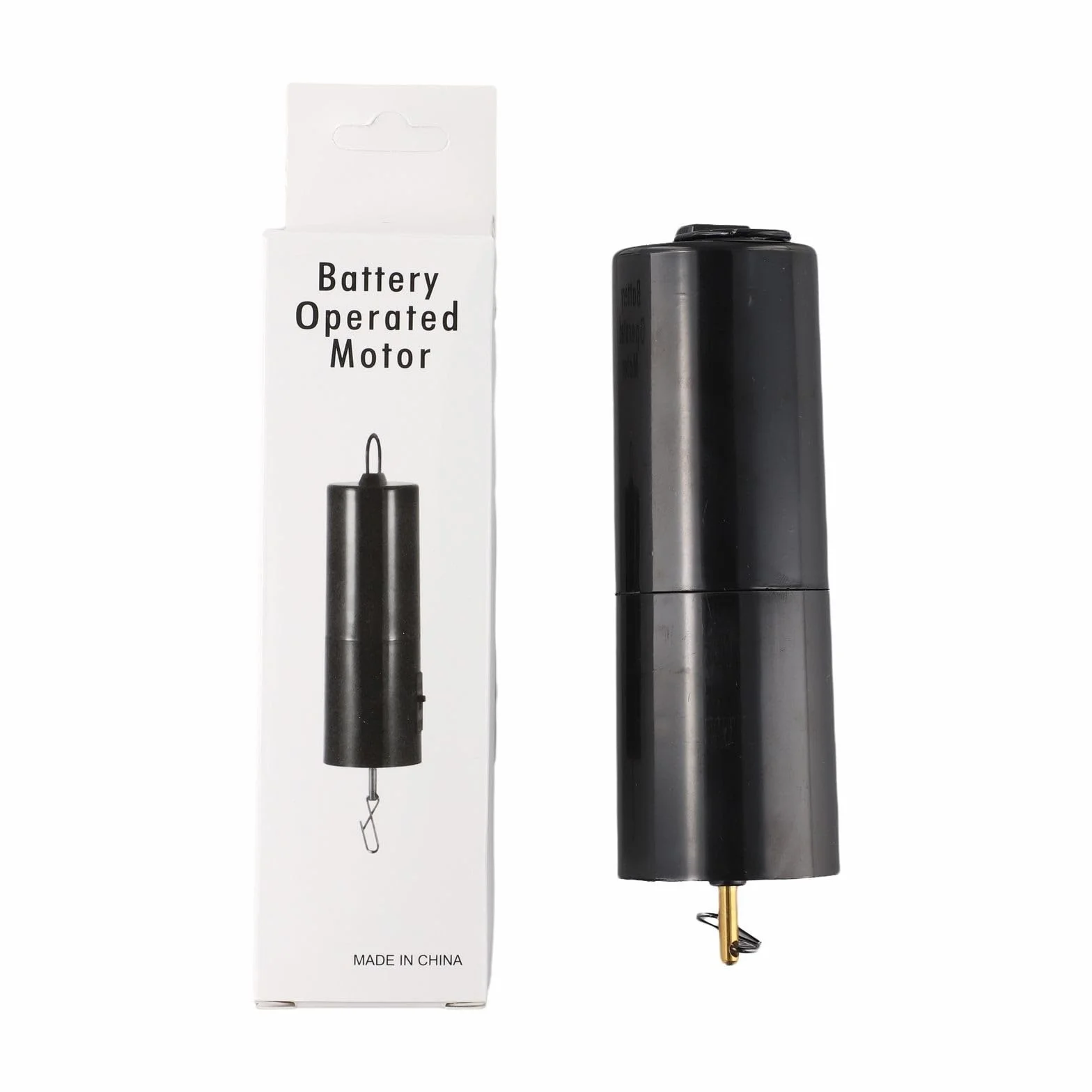 Motor giratorio colgante para campanilla de viento, velocidad media, alimentado por pilas, plástico resistente, negro