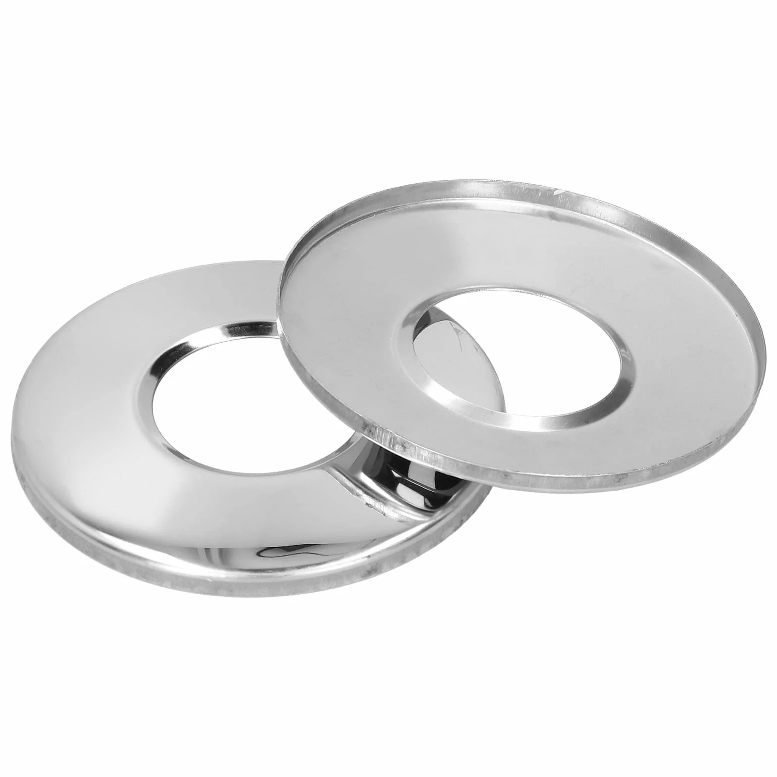 Naroote Placa de Cubierta de Escalera de Piscina, Acero Inoxidable, Pulido Espejo, 4,2 cm, 2 uds.