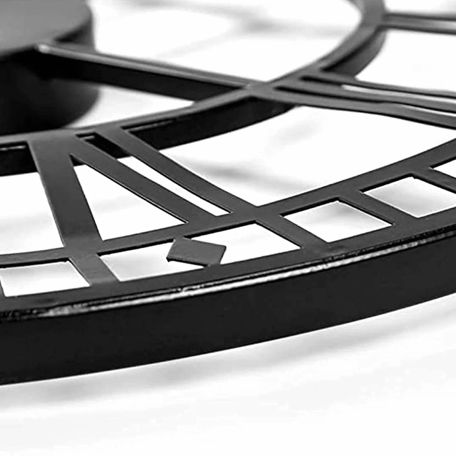 Reloj de Pared de Jardín al Aire Libre 80 cm Metal Redondo Números Romanos Impermeable Retro
