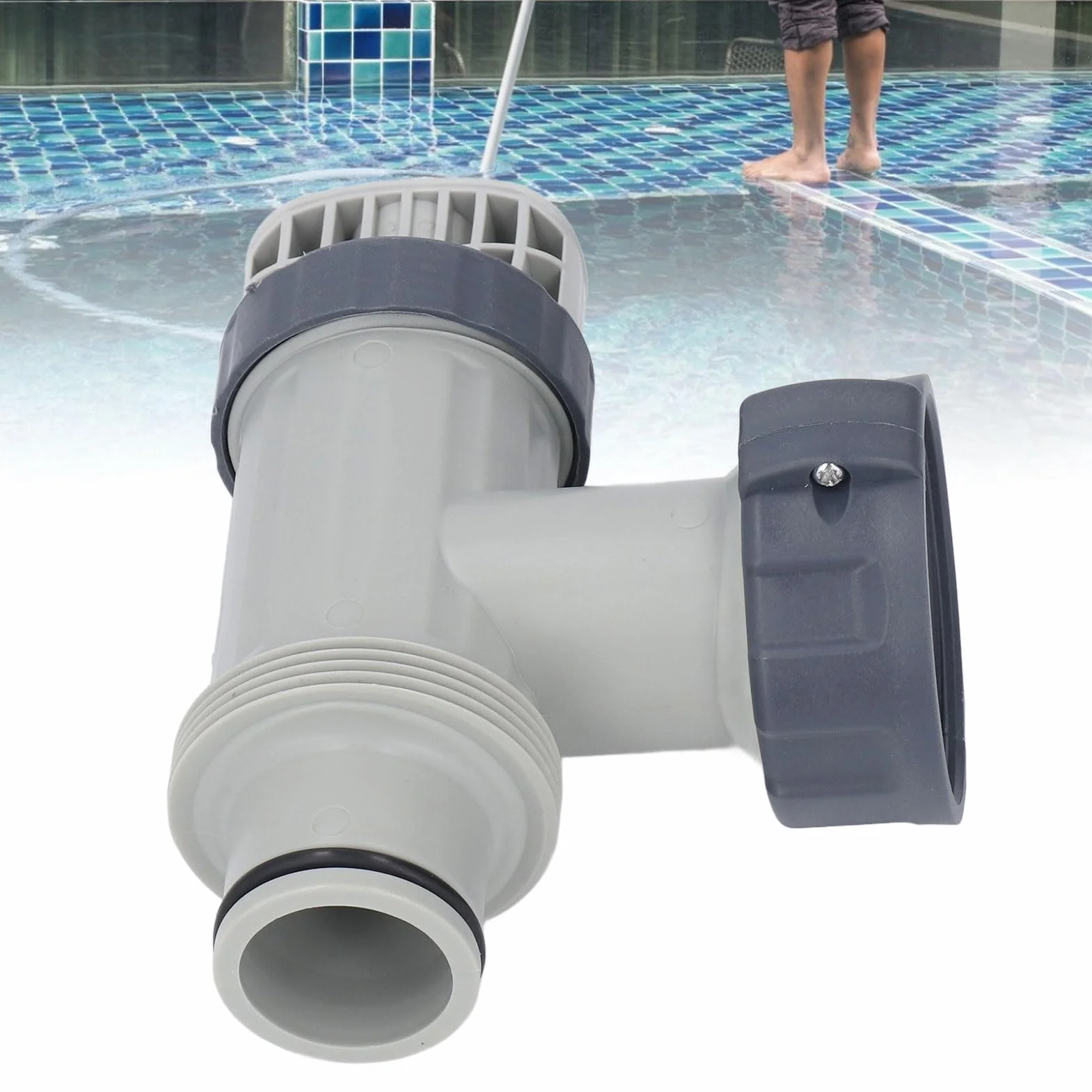 Válvula de Piscina PVC Conector para Acuarios Tubos