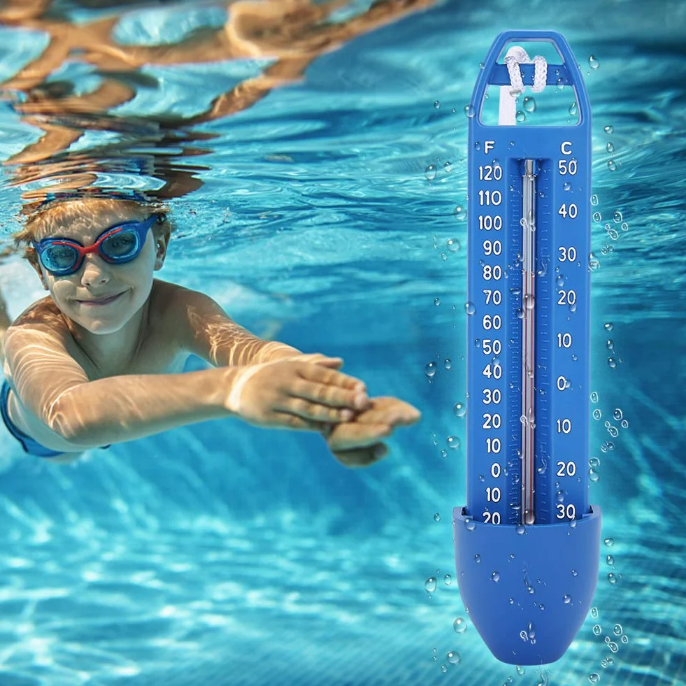 Termómetro Flotante para Piscina 2 Unidades Fácil de Leer Pantalla de Temperatura