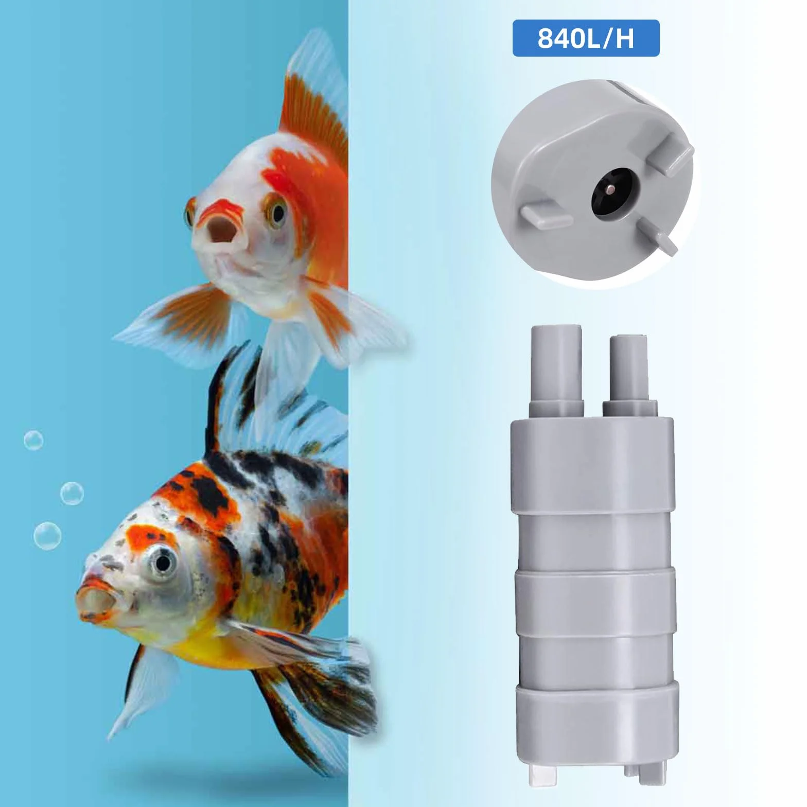 Bomba de agua sumergible 12V 840L/H 3A alto flujo Micromotor para autocaravana estanque acuario