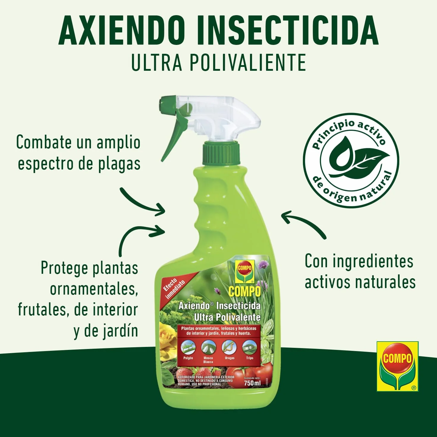 COMPO Axiendo Insecticida ultrapolivalente 750 ml