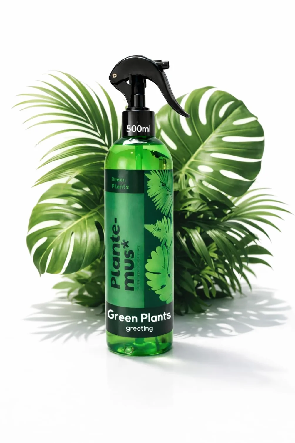 Plantemus Reverdeciente Fertilizante Foliar con Bioestimulante Potenciador de Clorofila Nitrógeno Magnesio Azufre Hierro Spray 500 ml