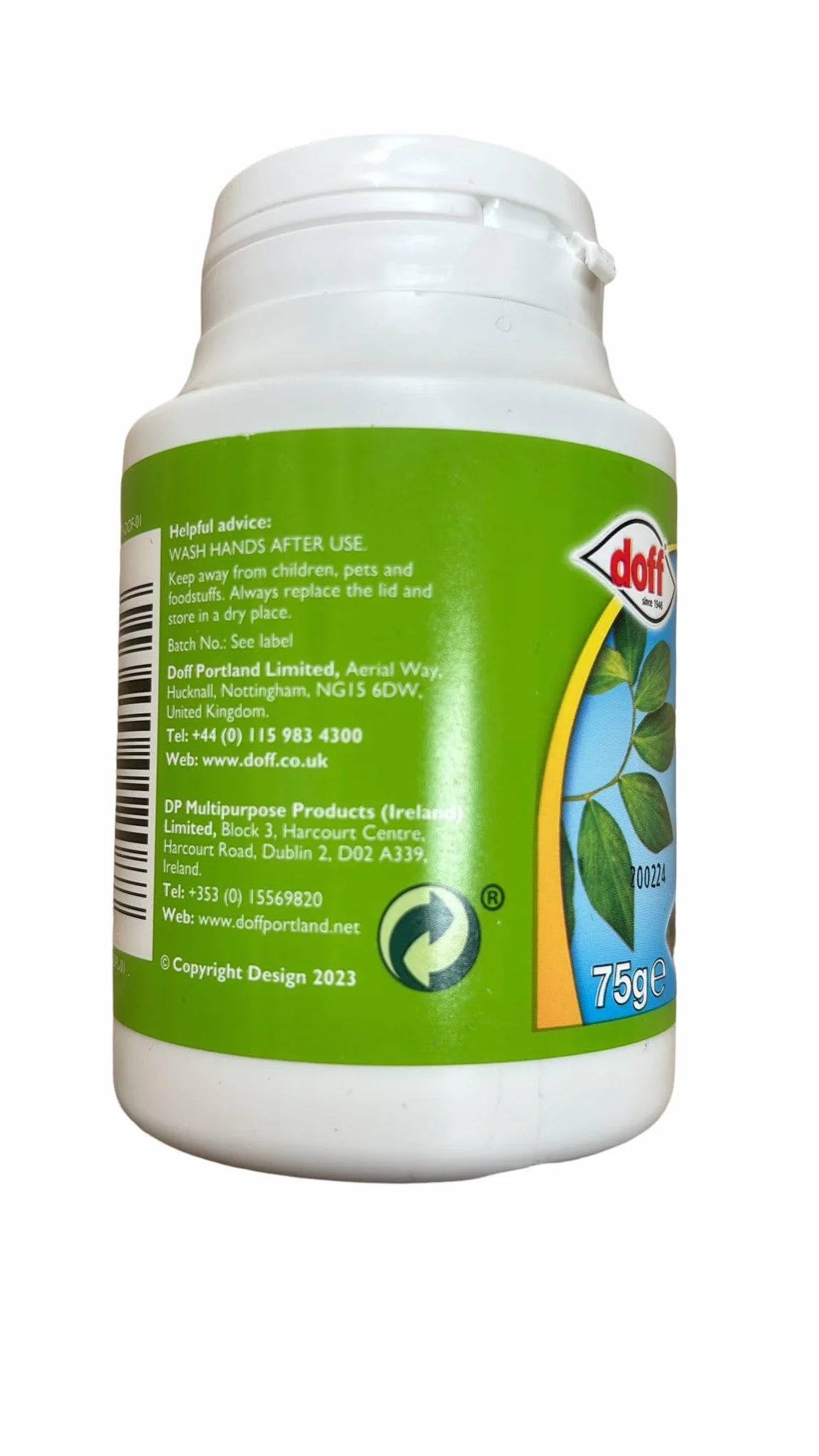 Doff 2 Hormonas de Enraizamiento en Polvo 75 g